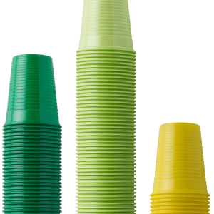 Vasos de plástico lisos